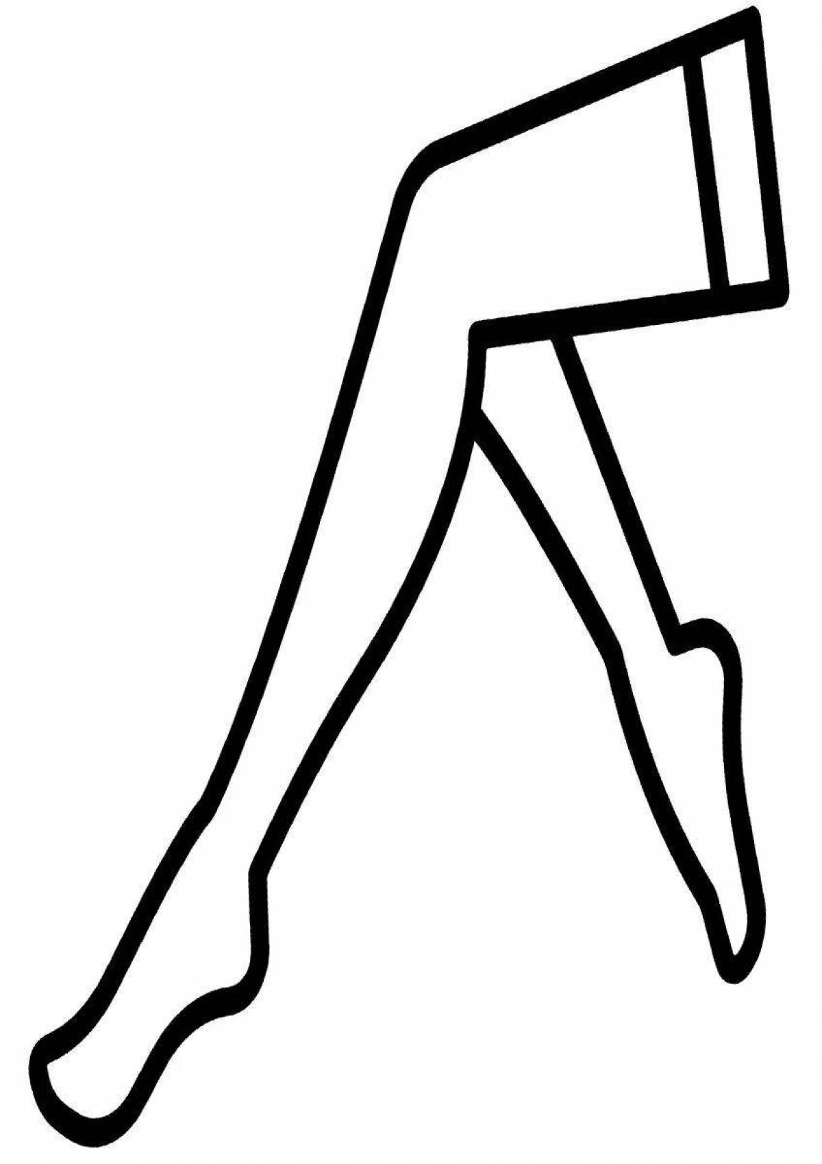 Раскраска шикарные колготки