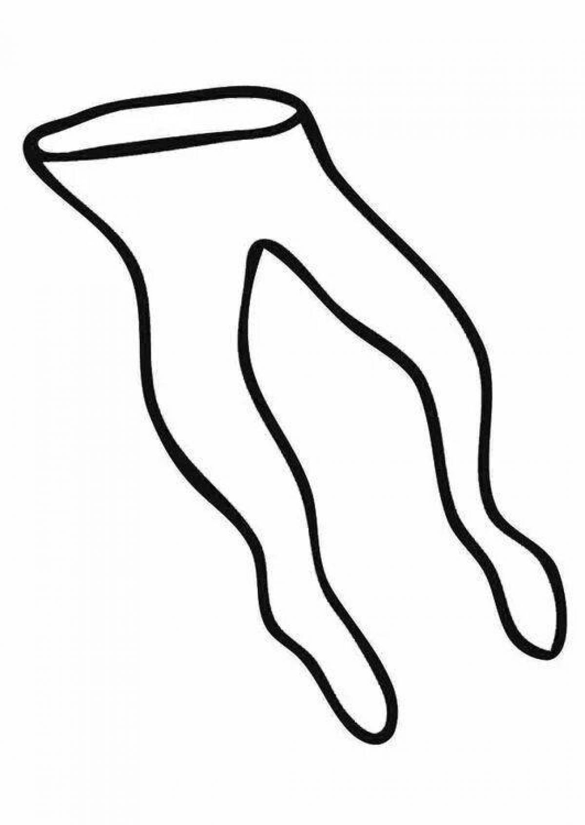 Coloring page fashion tights