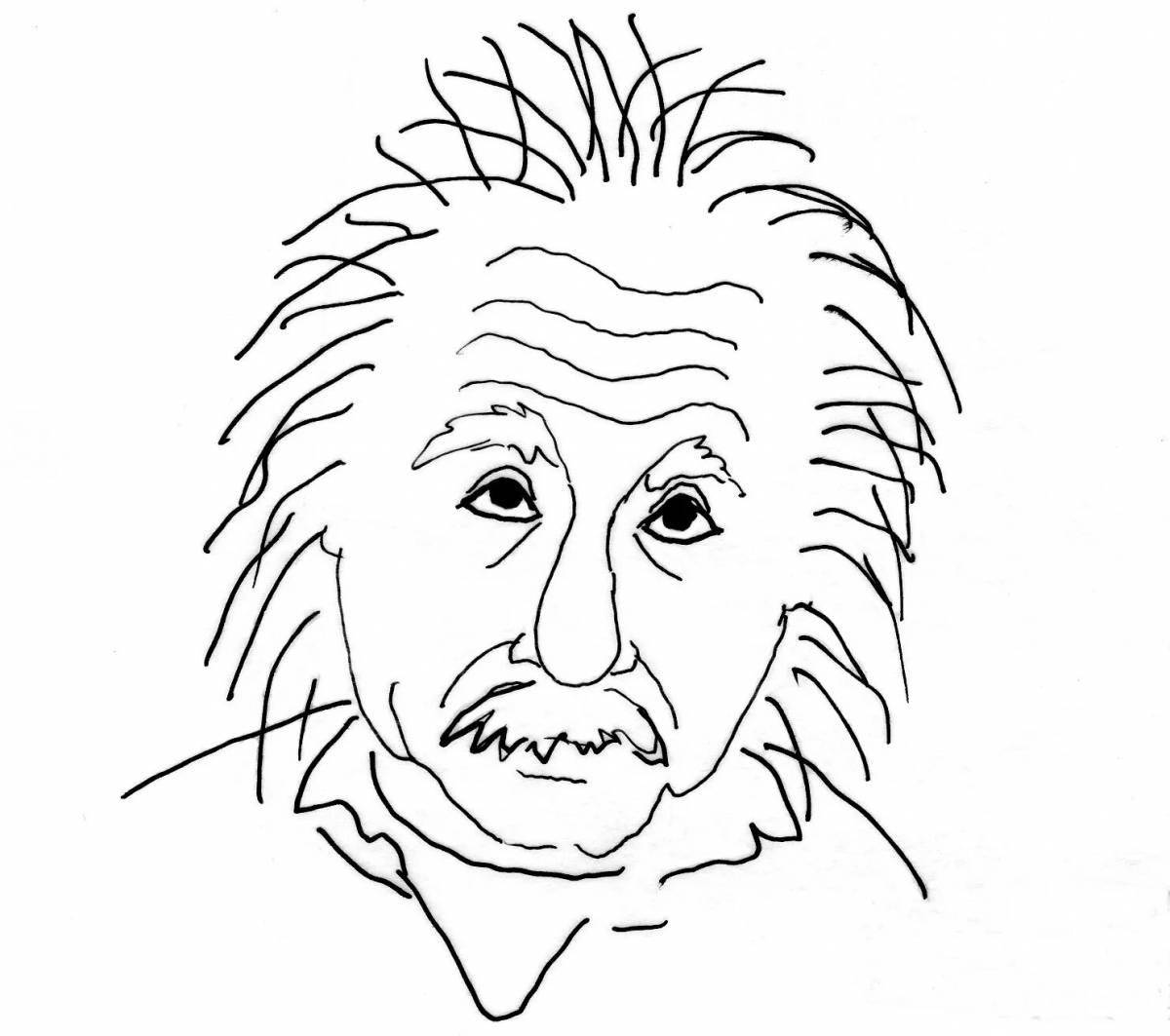 Coloring book joyful einstein