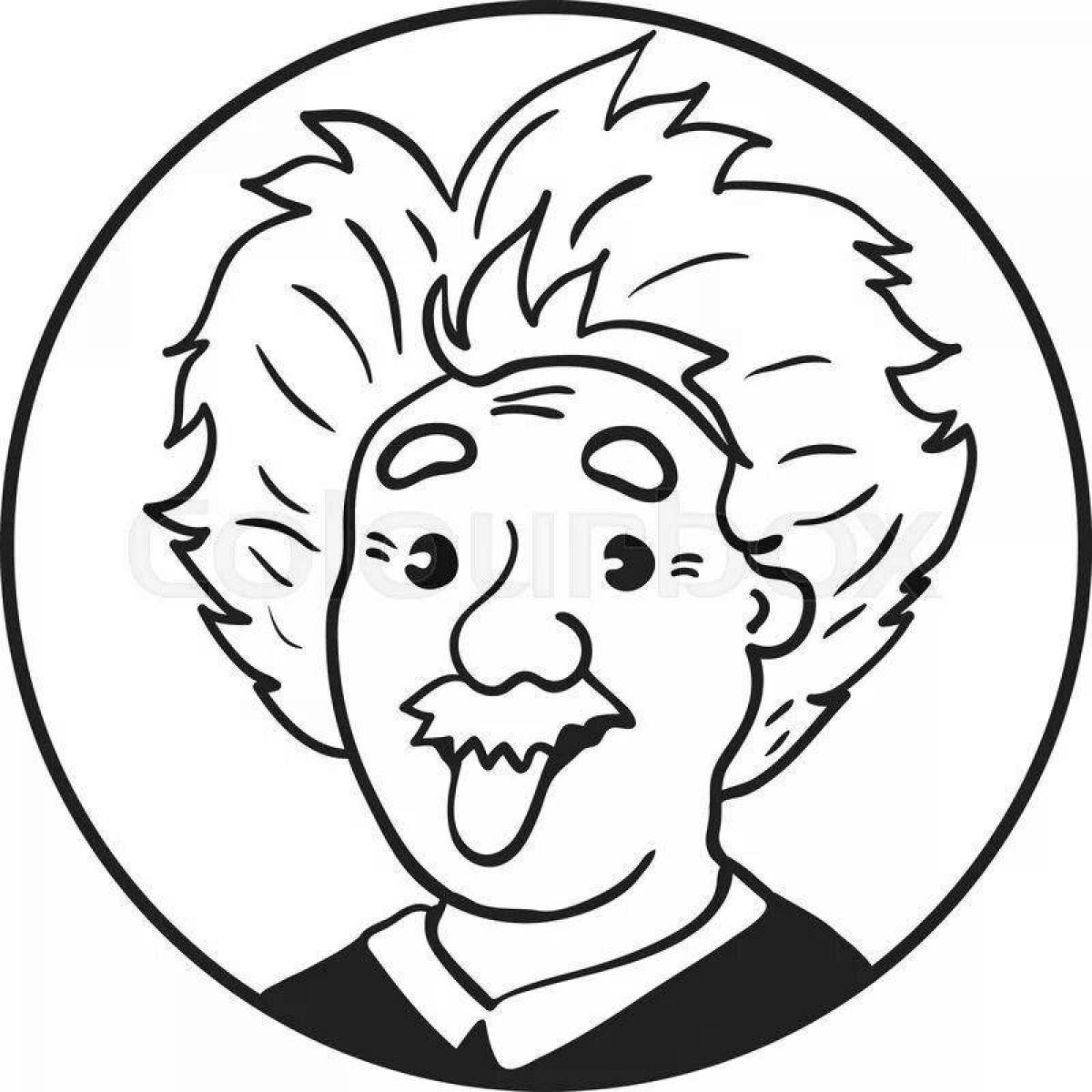Colouring funny einstein