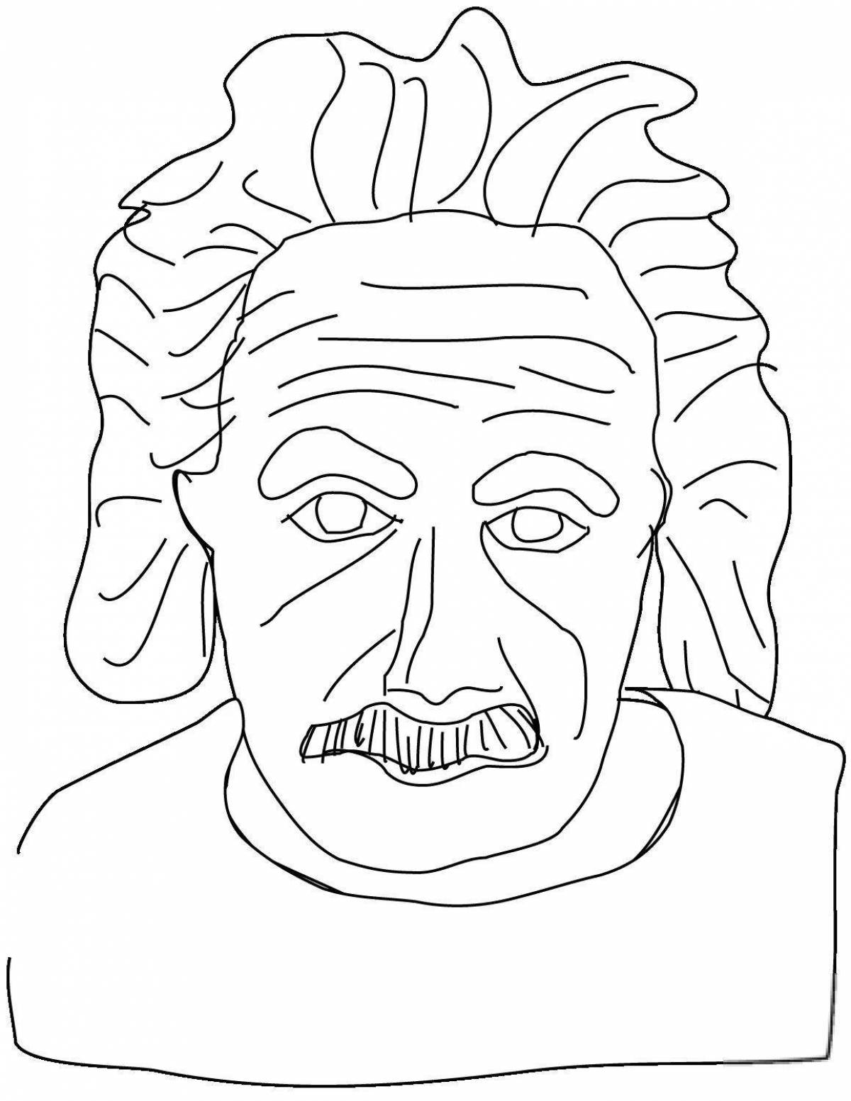 Creative coloring einstein