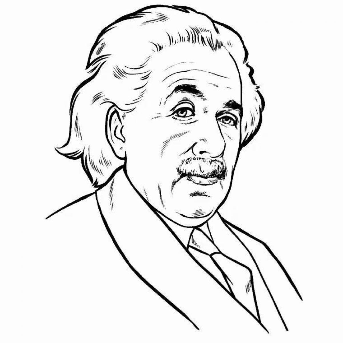 Einstein's innovative coloring