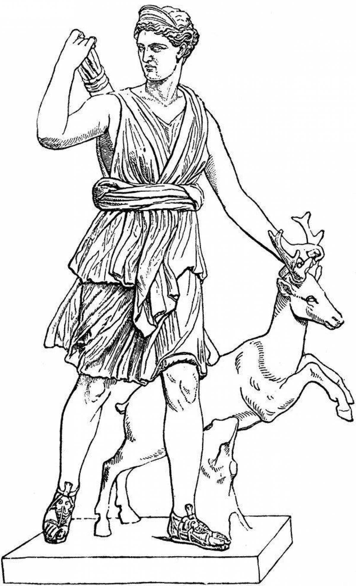 Опаловая раскраска артемида