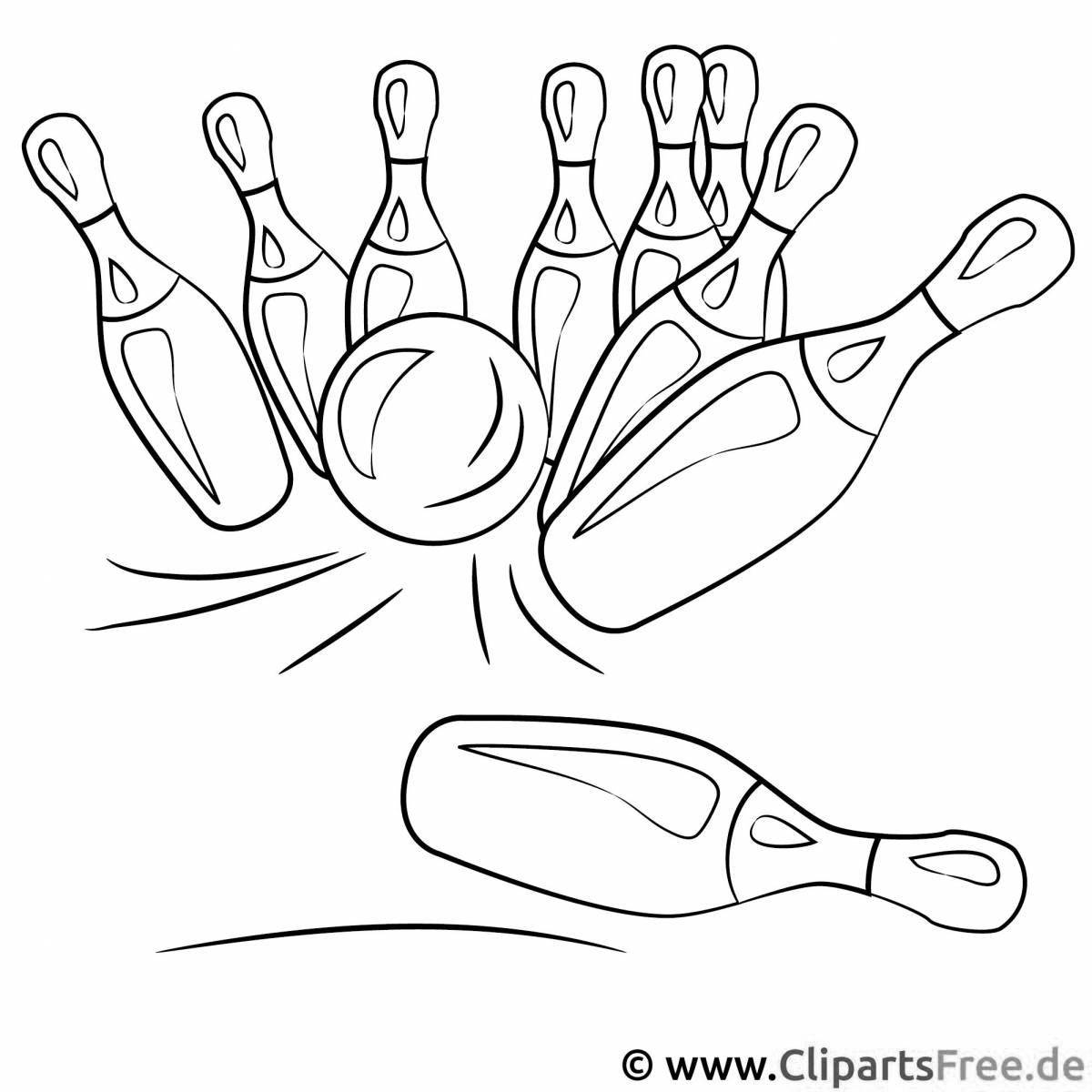 Блестящие раскраски для кеглей