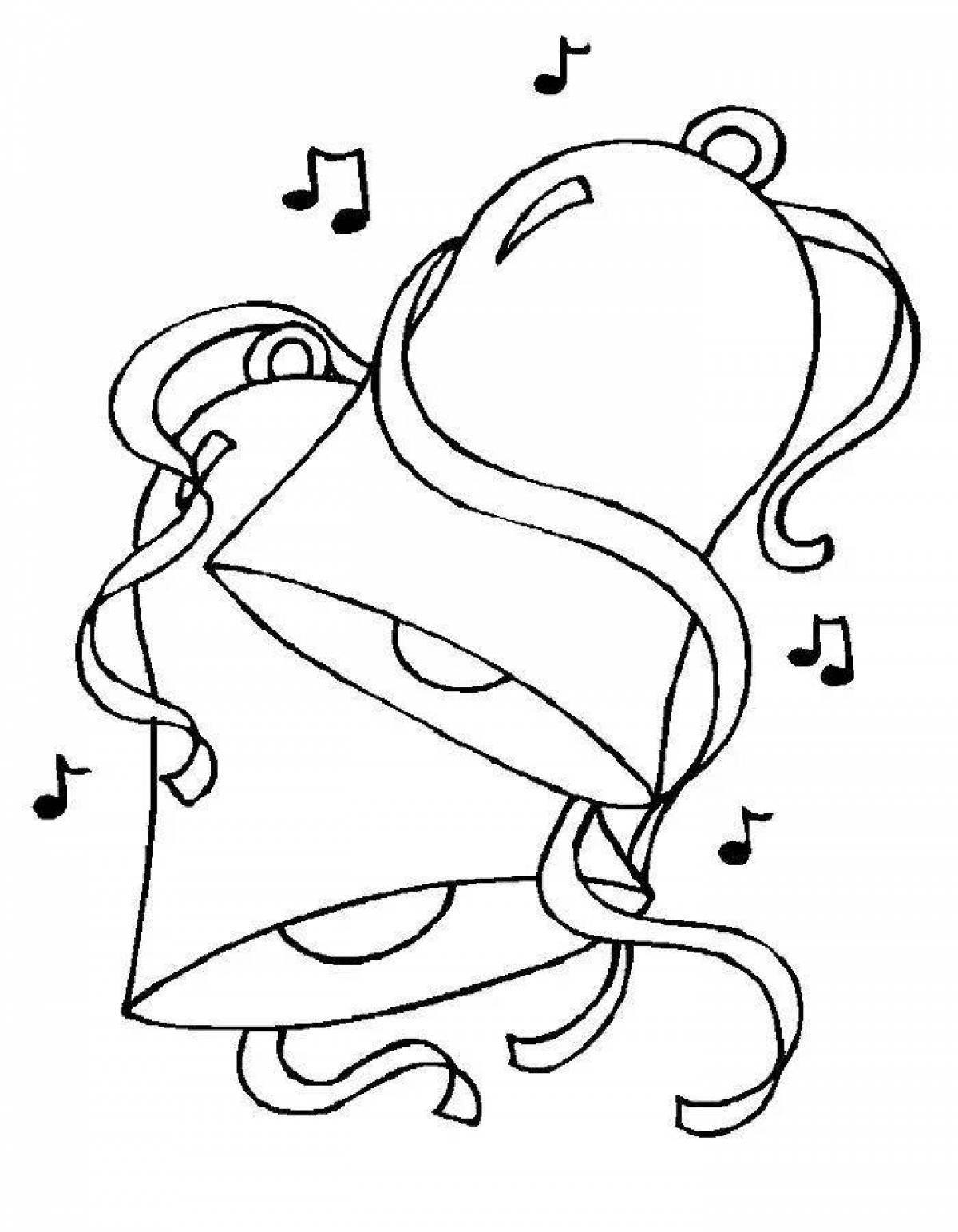 Joy bell coloring page