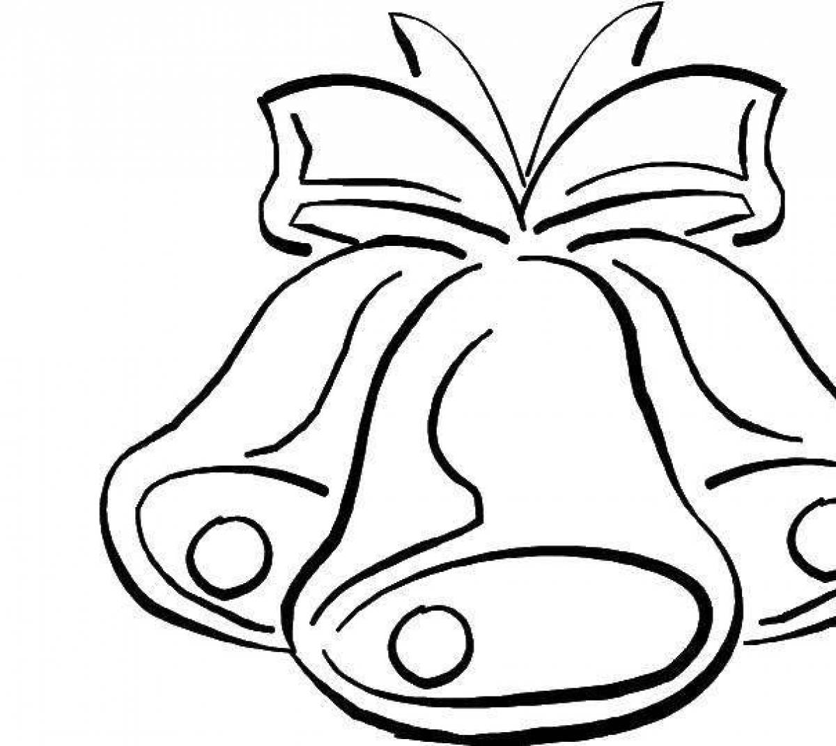 Creative bell coloring page