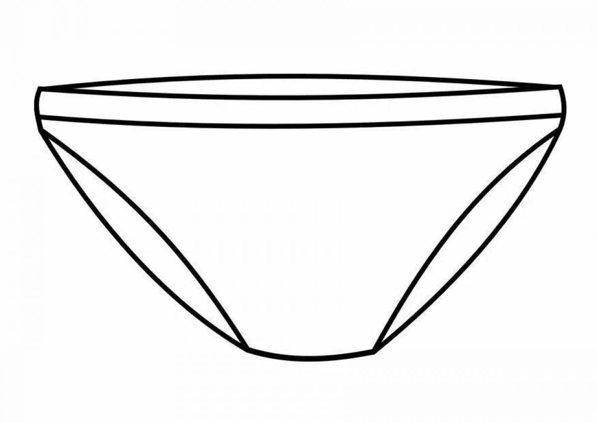 Coloring page joyful underpants