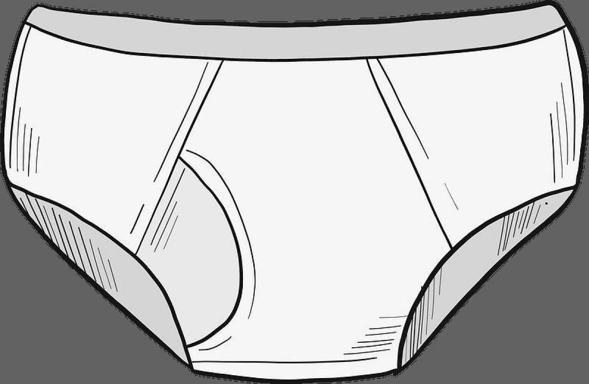 Coloring page gorgeous panties