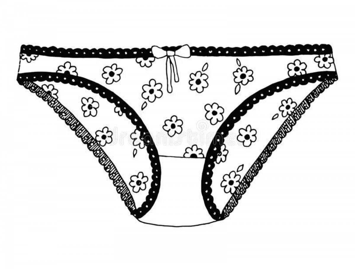 Amazing underpants coloring page