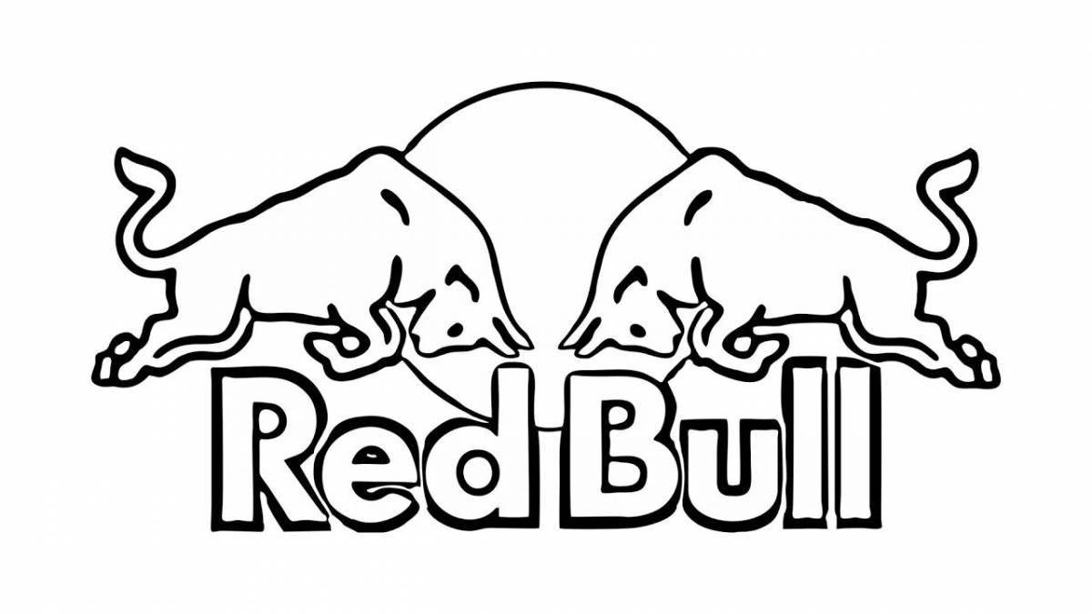 Rampant bull coloring book