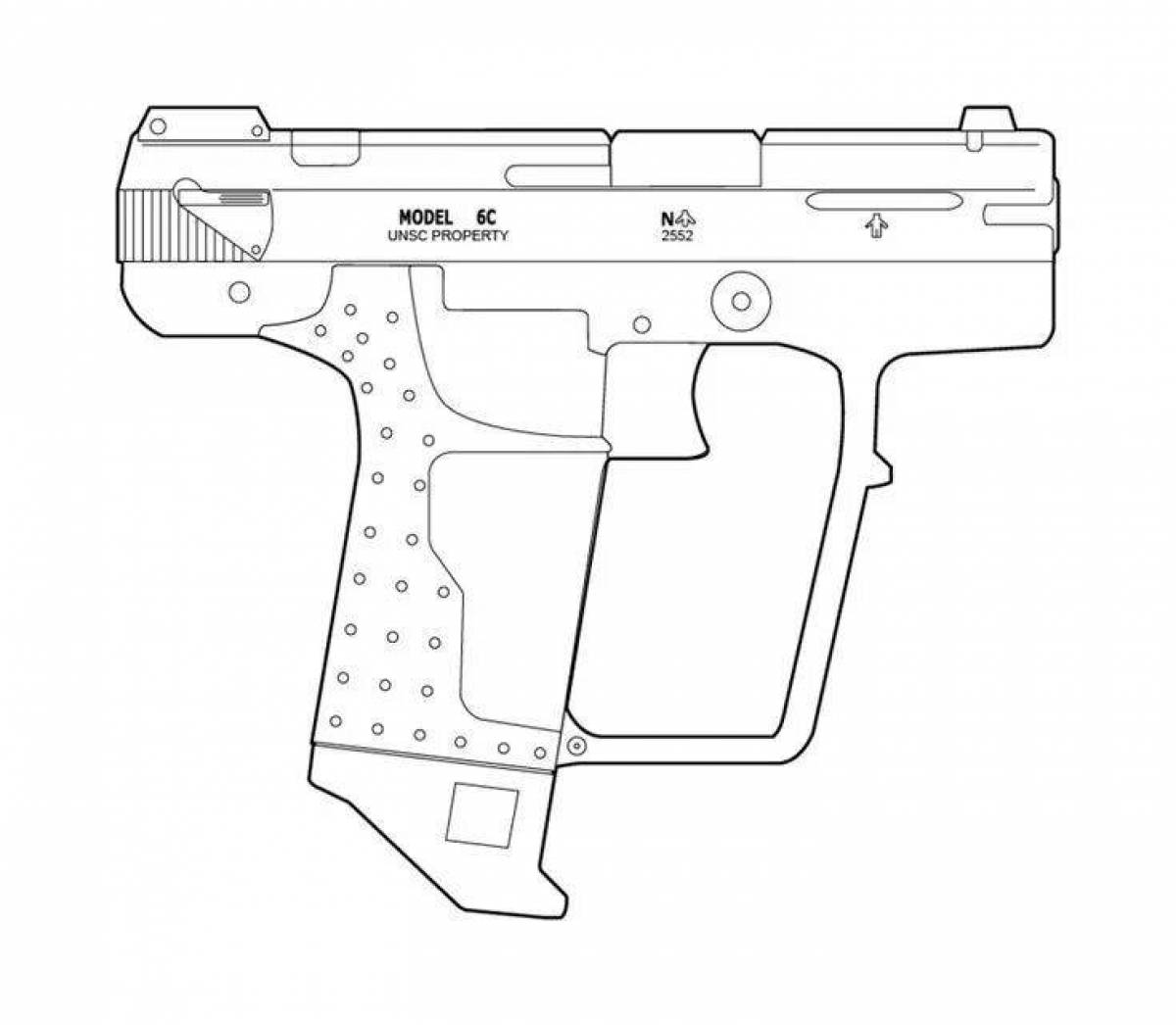 Bright glock coloring page