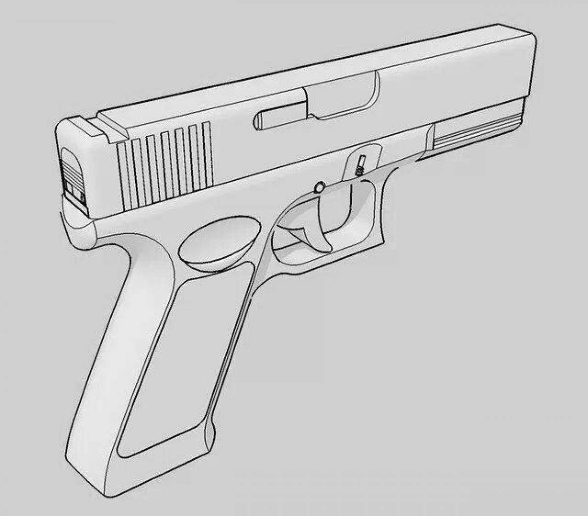 Amazing Glock Coloring Page