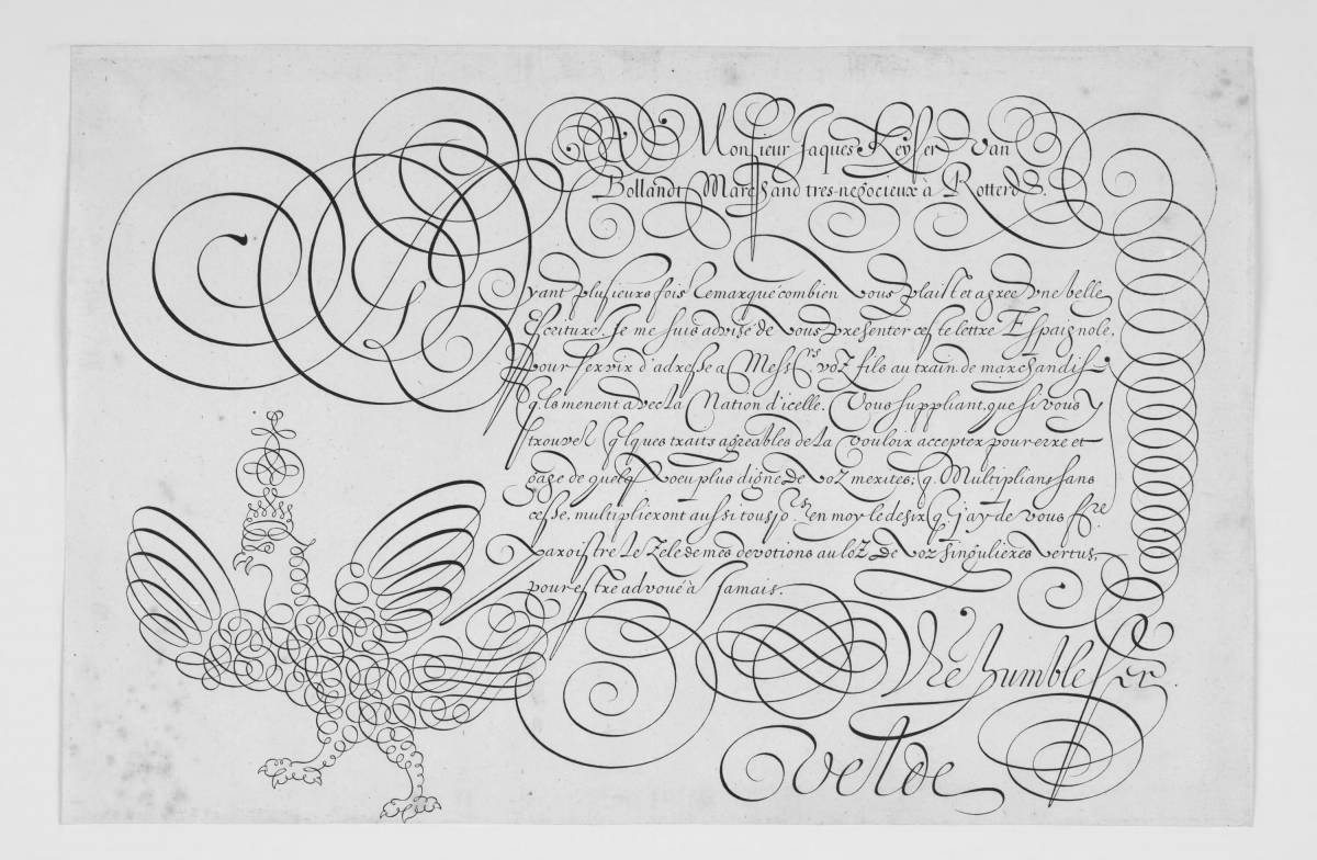 Exquisite calligraphy coloring page