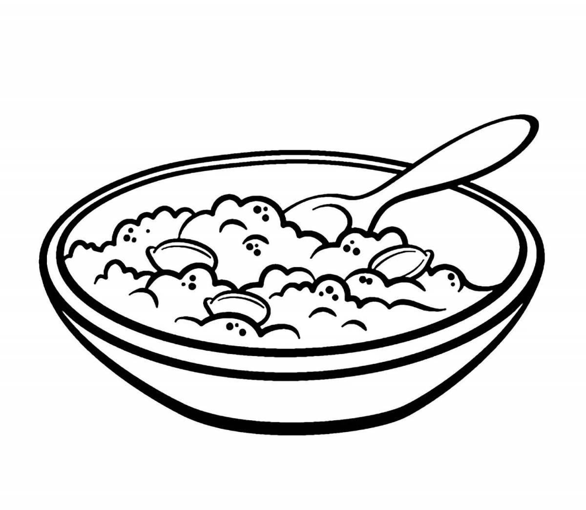Coloring page charming cottage cheese