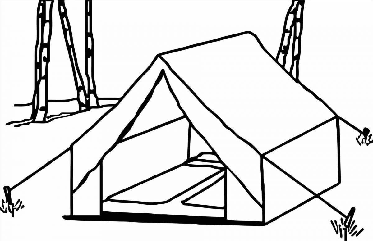 Coloring page charming hut