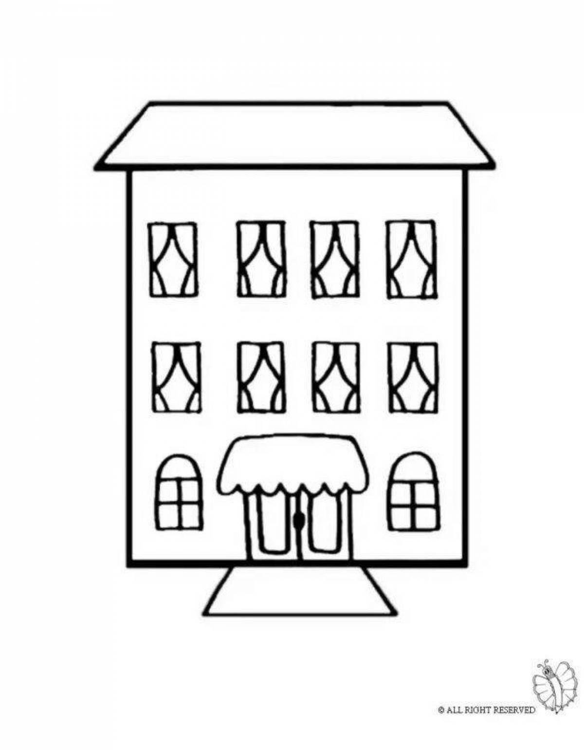 Fine hotel coloring page