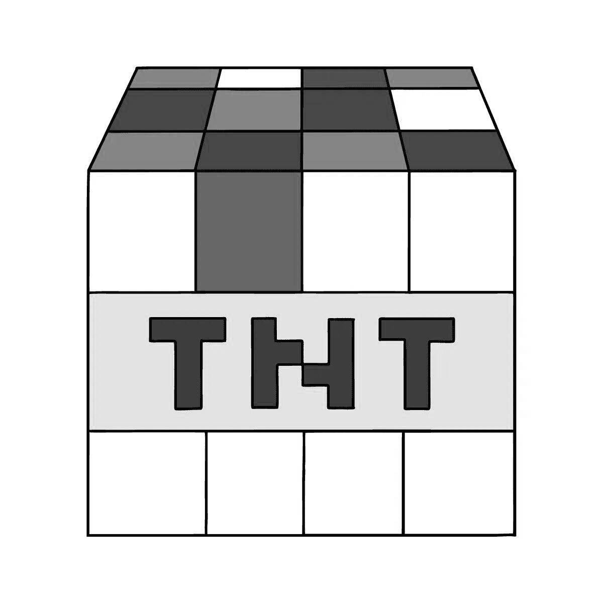 Dazzling tnt coloring page