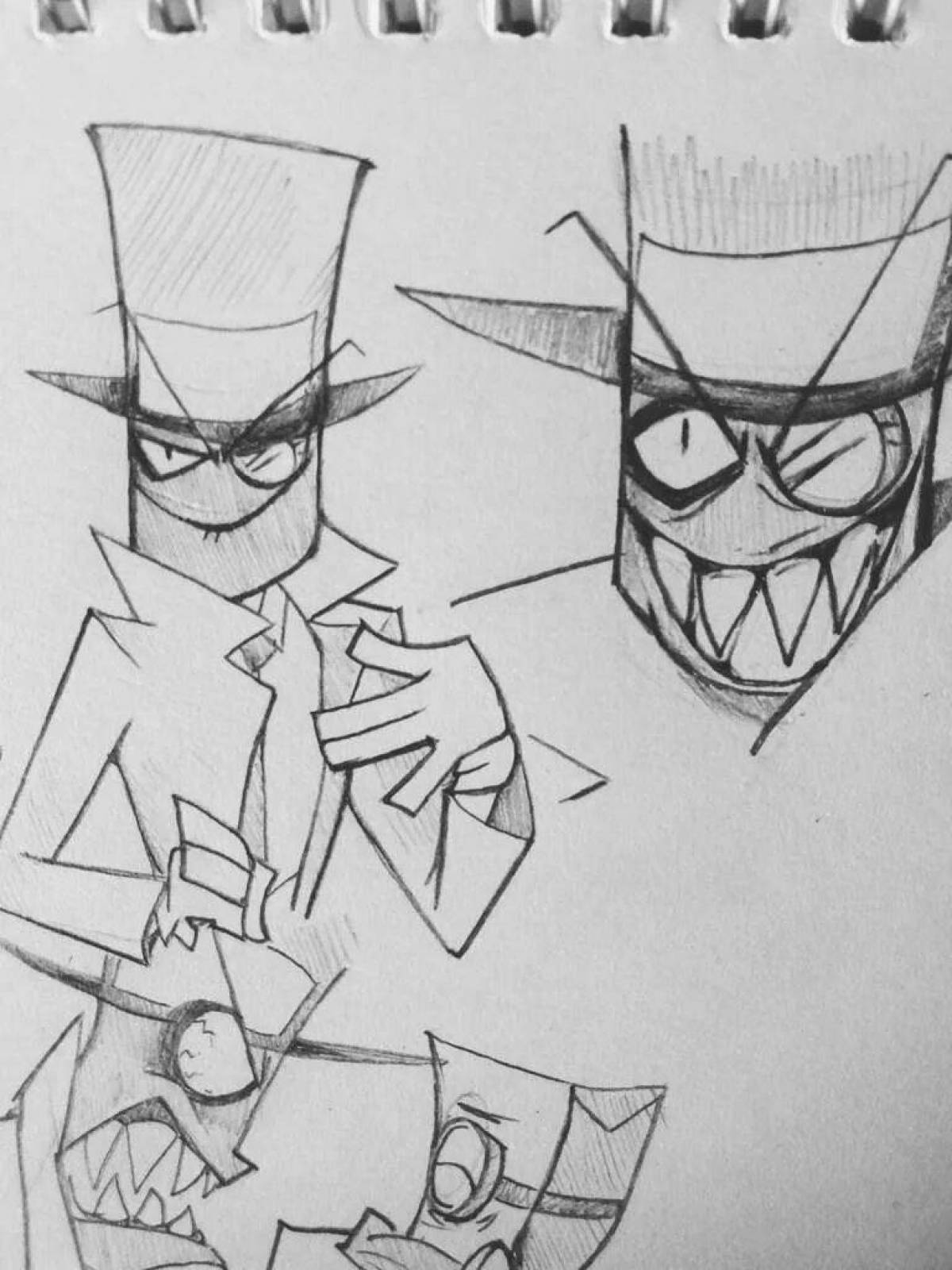 Evil villain coloring pages