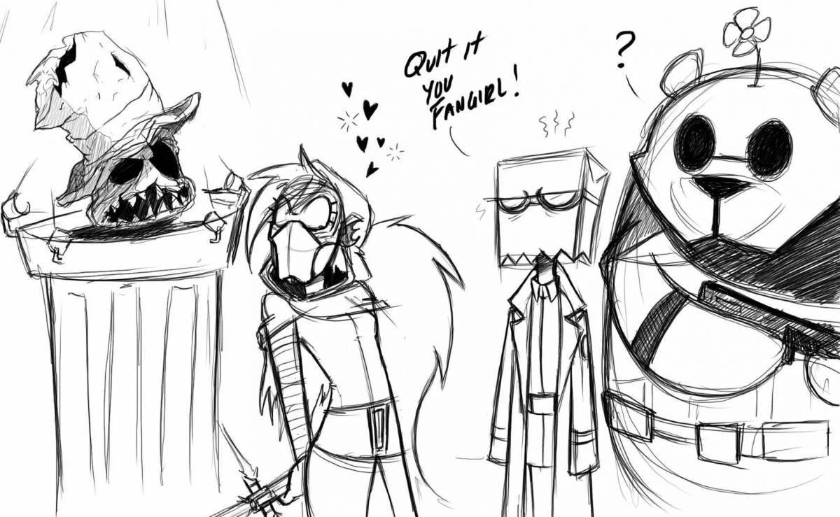 Отталкивающие злодеи-раскраски