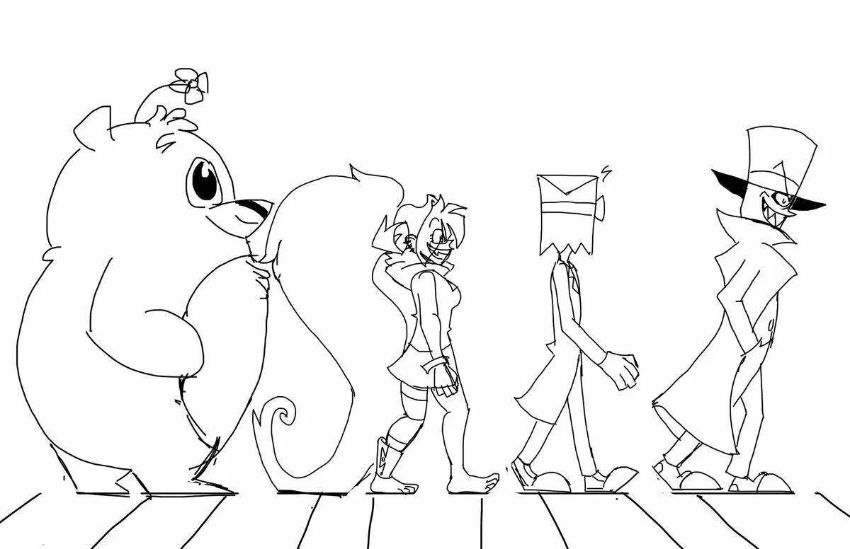 Неприятные раскраски злодеи