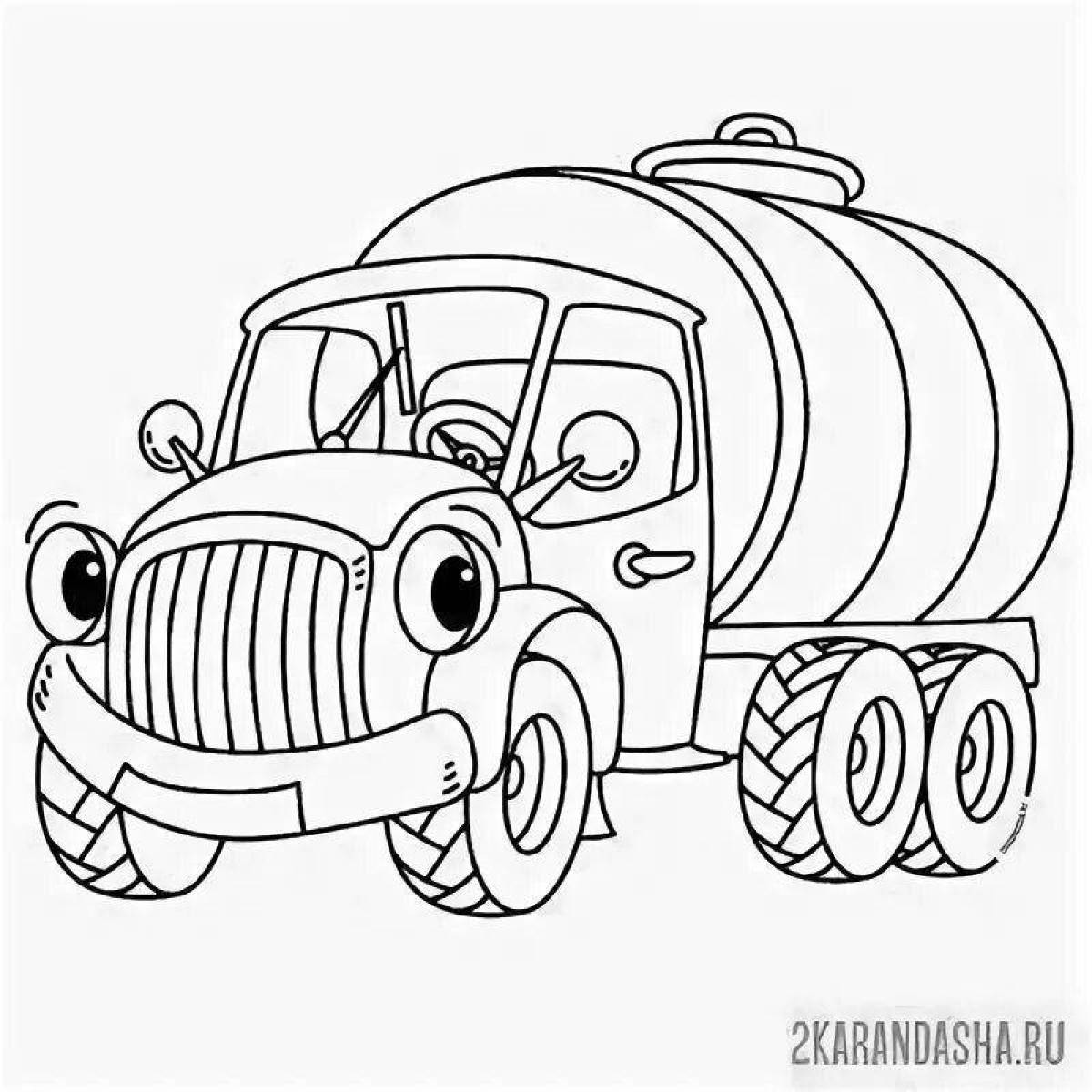 Fancy milk carrier coloring page