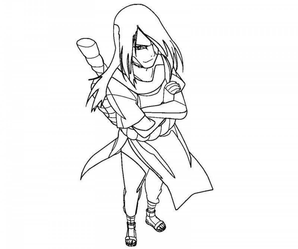 Orochimaru awesome coloring book