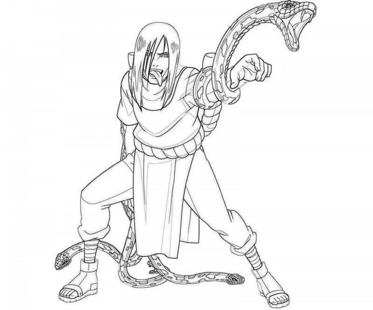 Orochimaru's unique coloring page