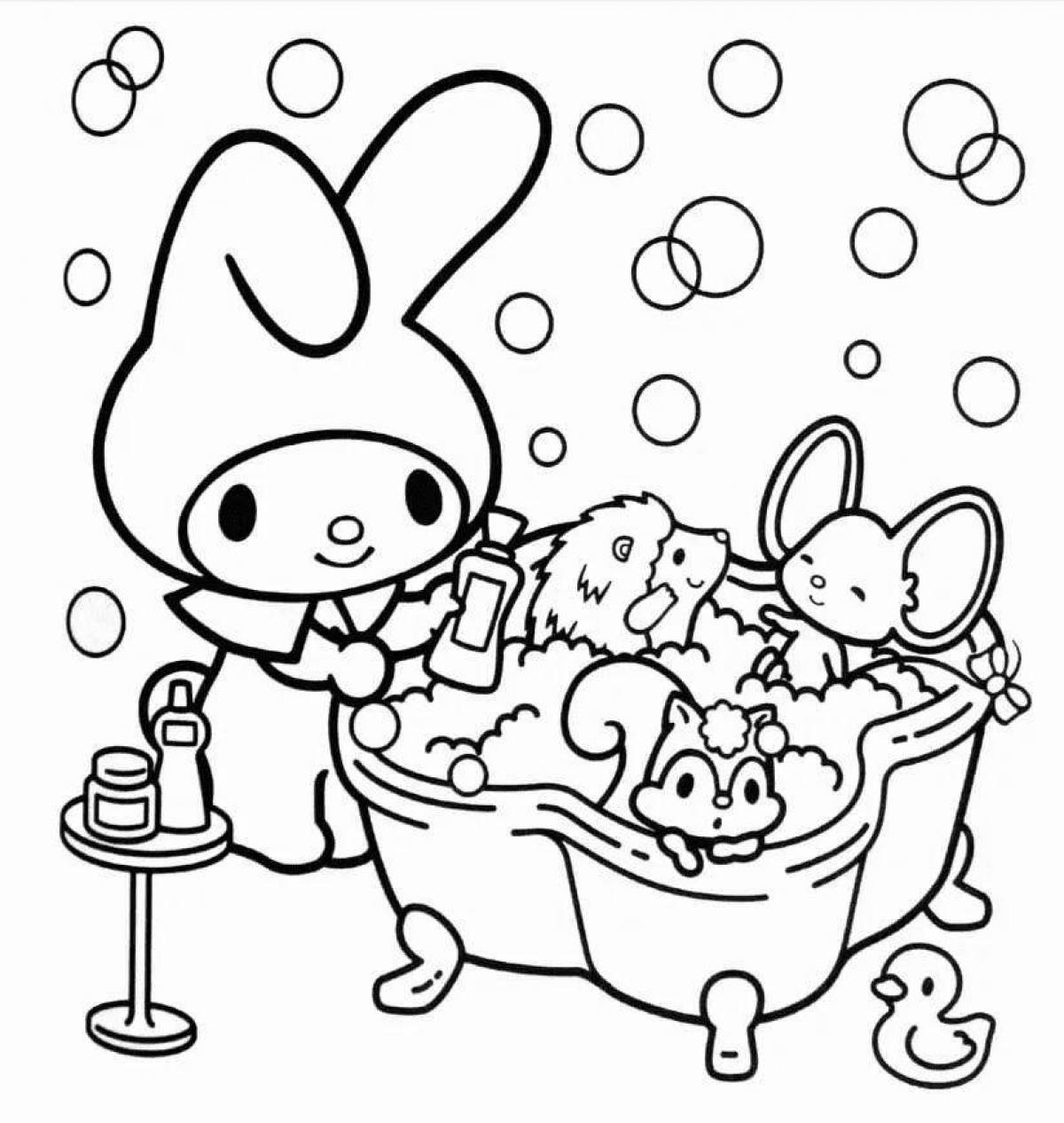 Shine coloring page melody