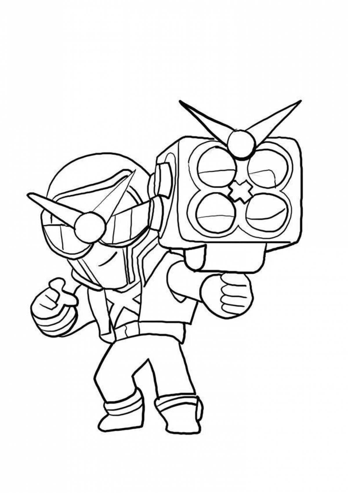 Animated brock coloring page