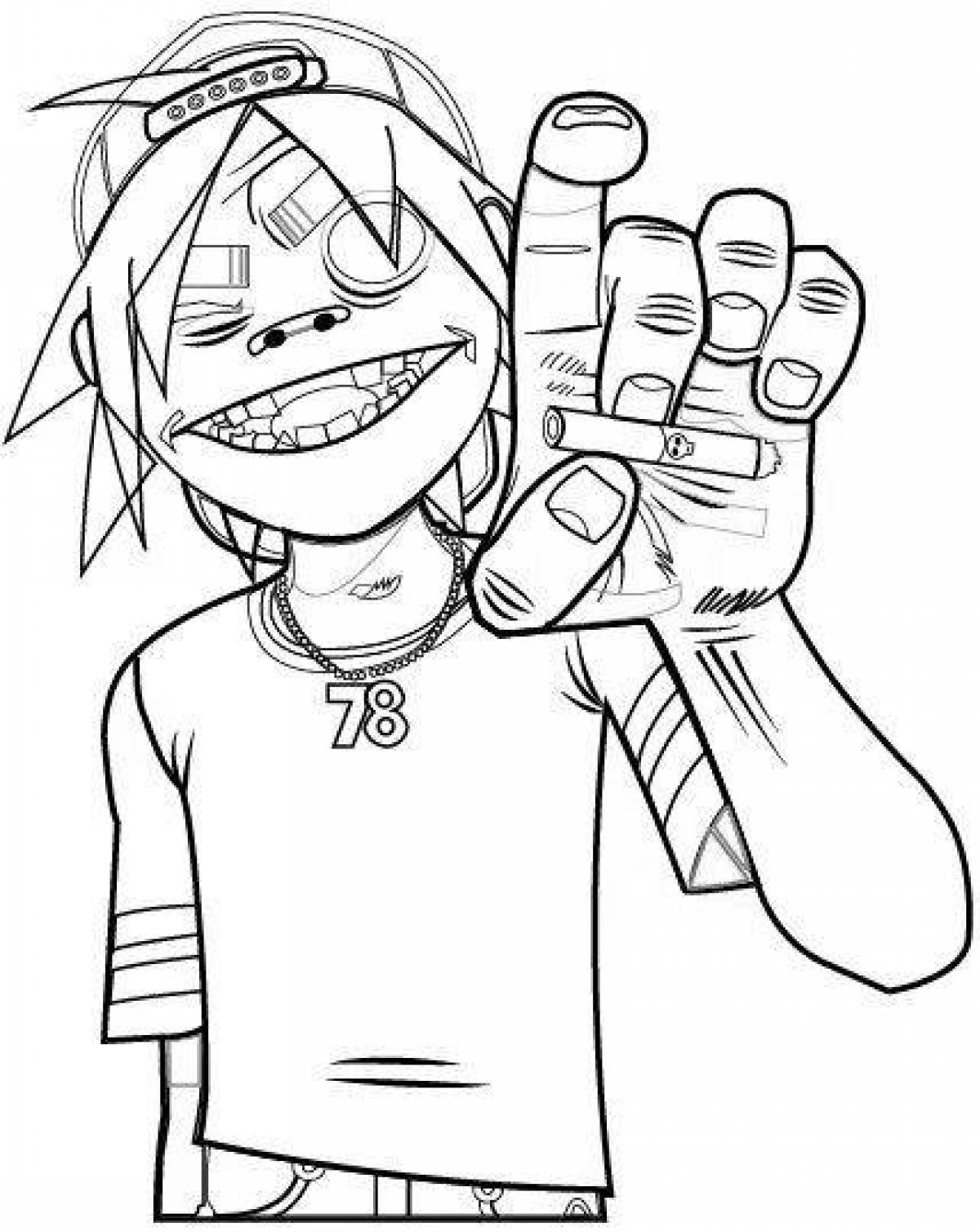 Gorillaz fun coloring book