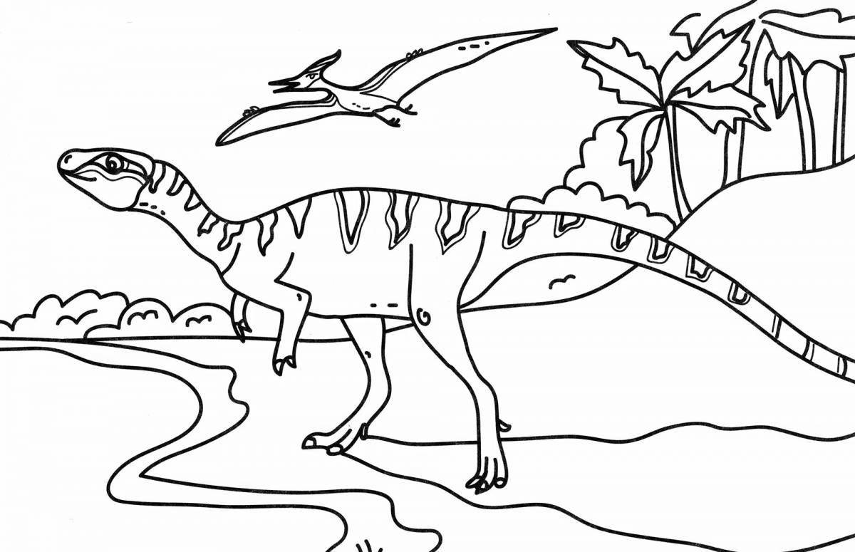 Раскраска кархародонтозавр