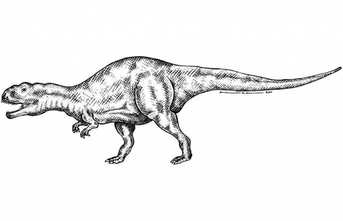 Раскраска великолепный кархародонтозавр