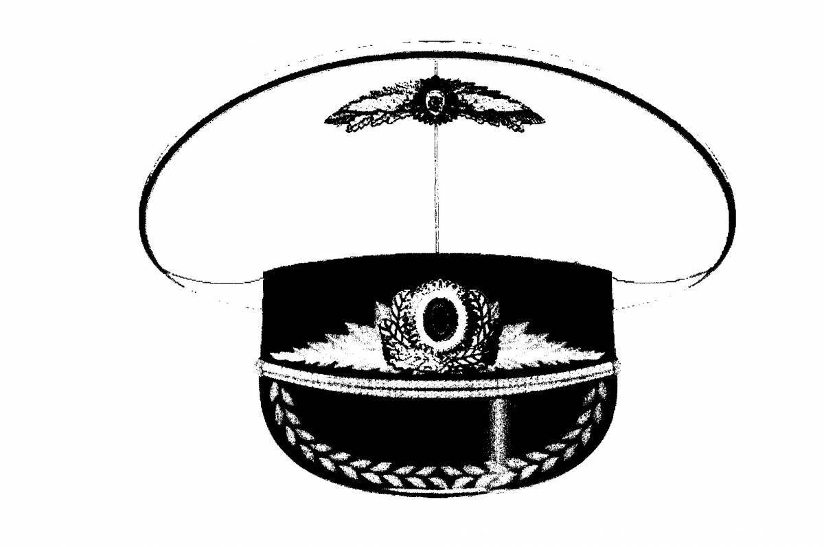 Coloring page charming peakless cap