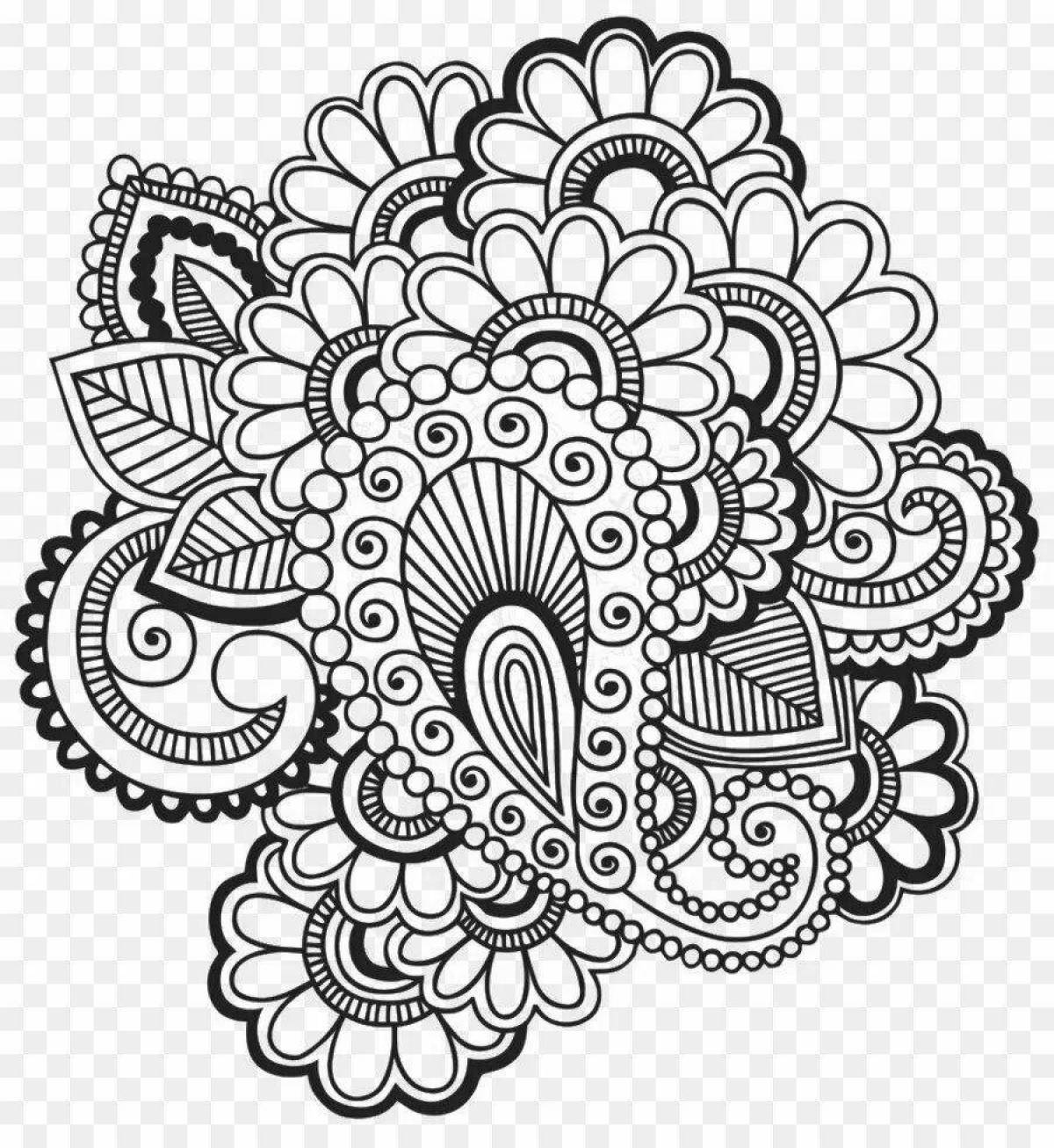 Photo Amazing mehendi coloring