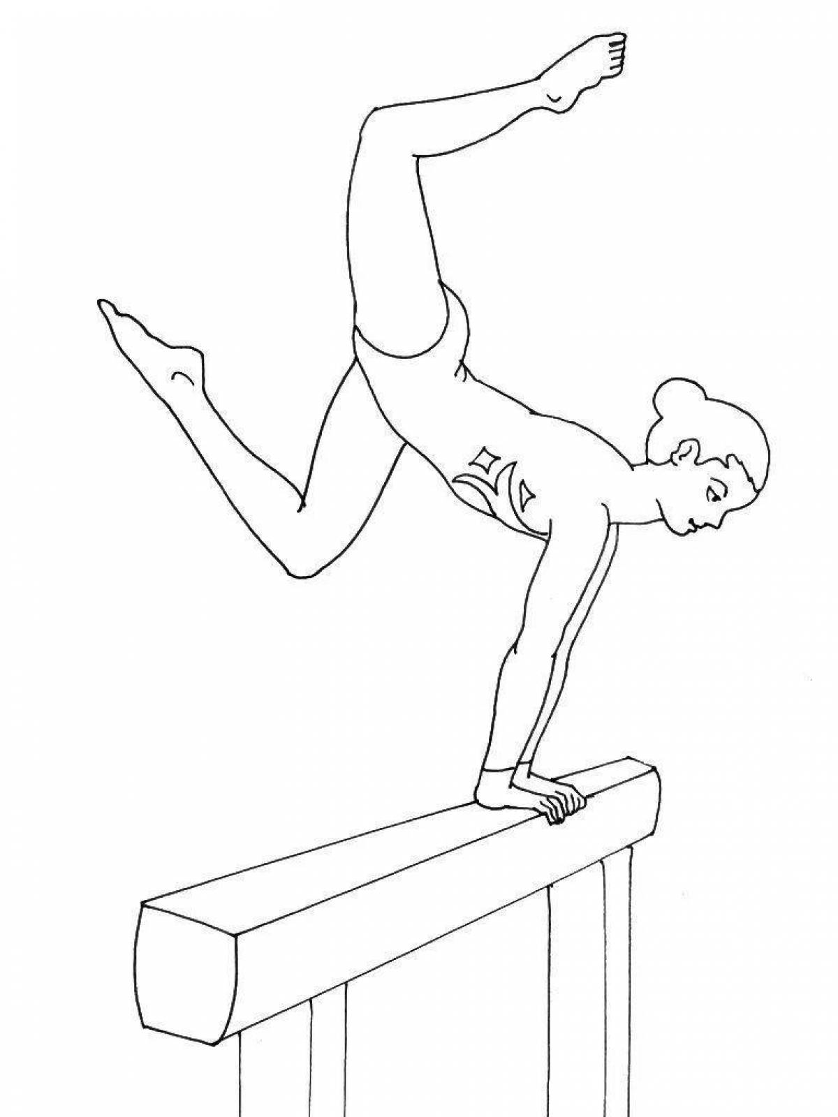 Agile acrobatics coloring book