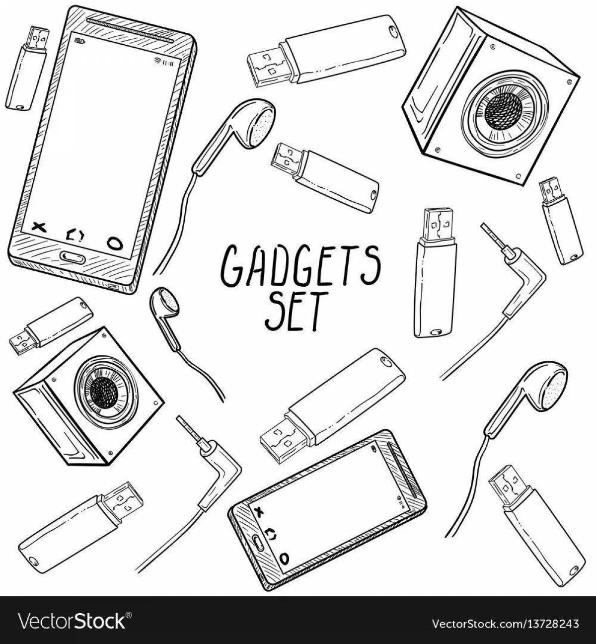Bright gadgets for coloring