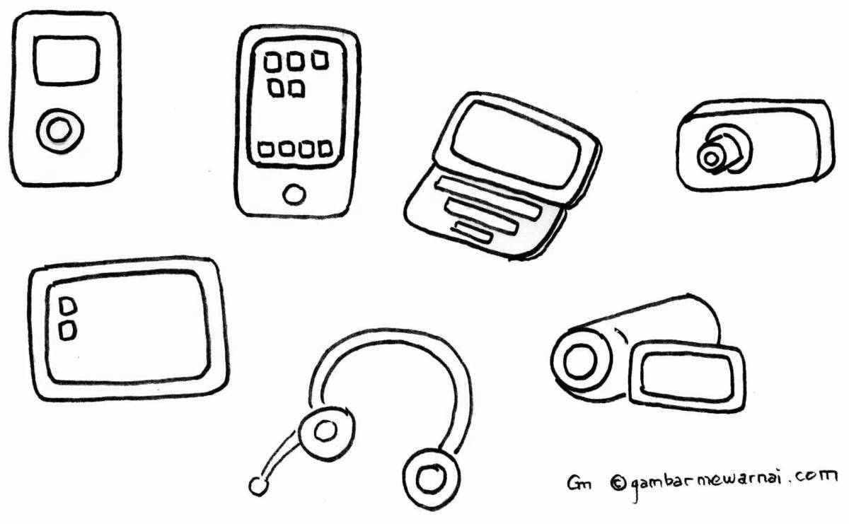 Photo Attractive gadgets for coloring