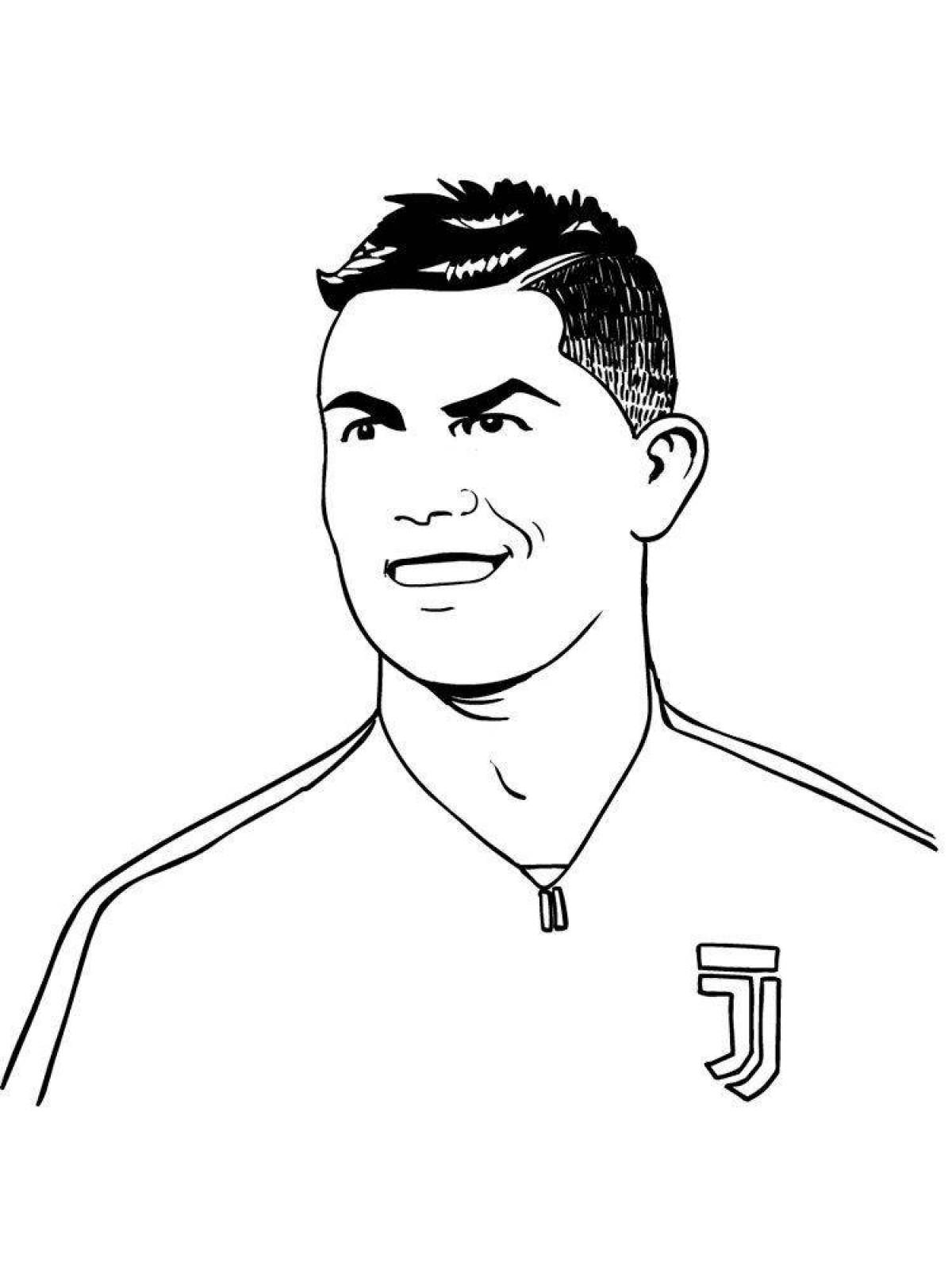 Ronaldo's exciting football coloring book