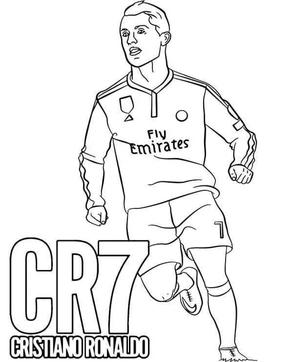 Ronaldo's adorable football coloring book