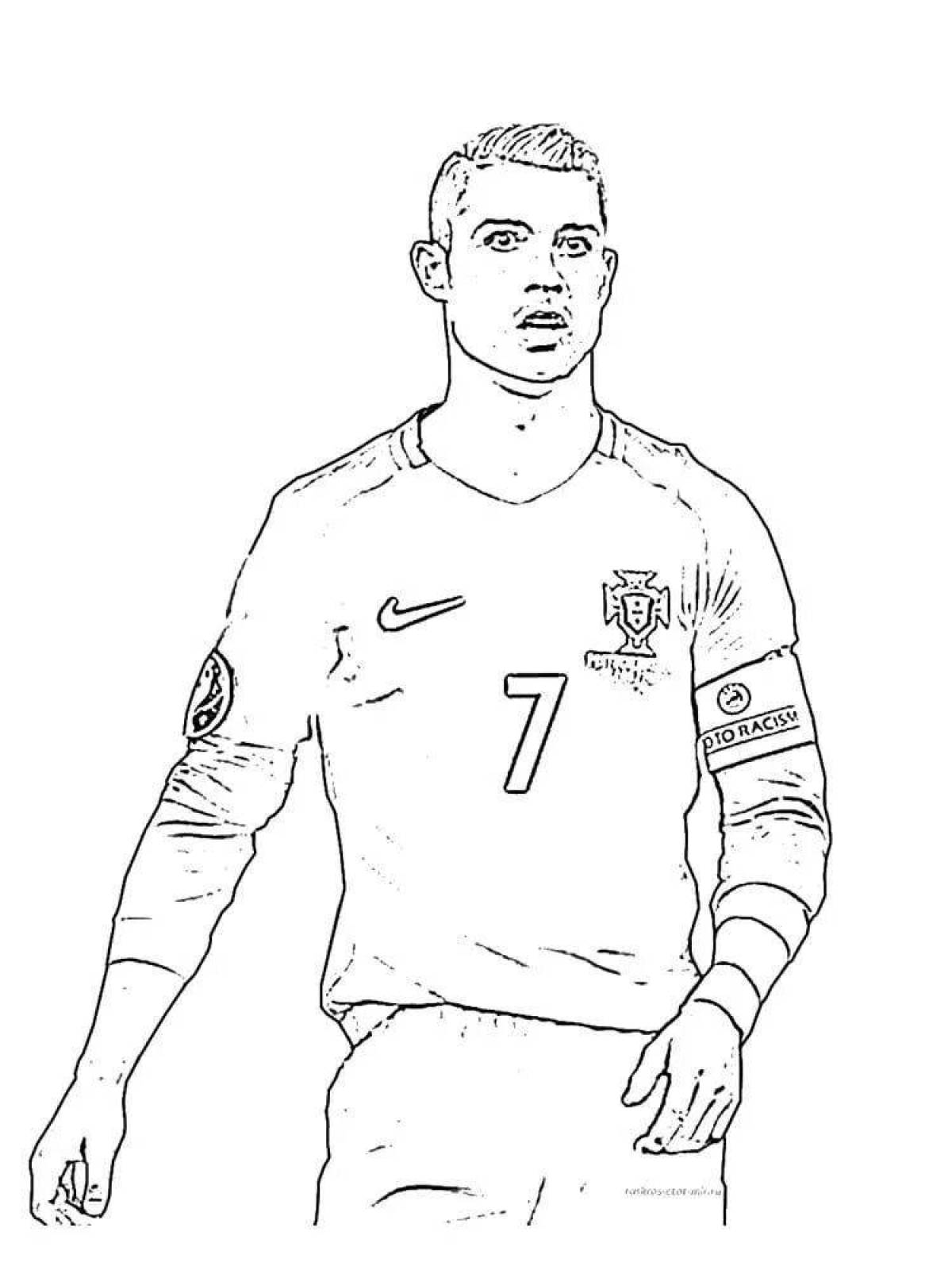 Cronaldo's fun football coloring book