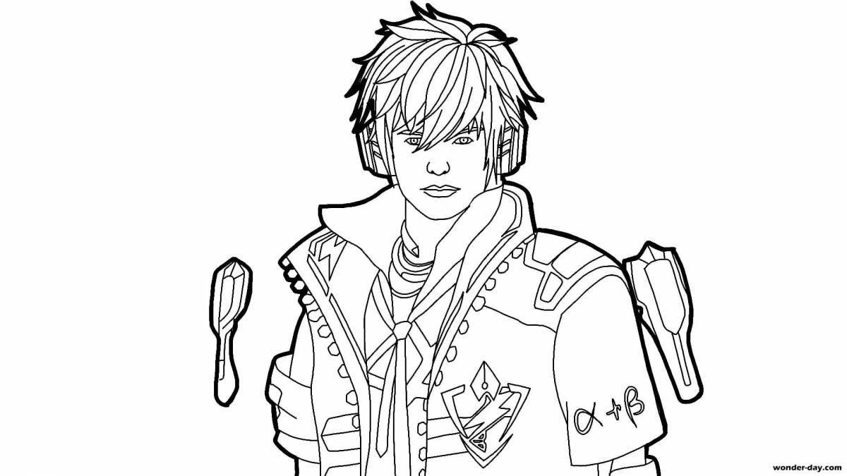 Photo Free fire coloring book