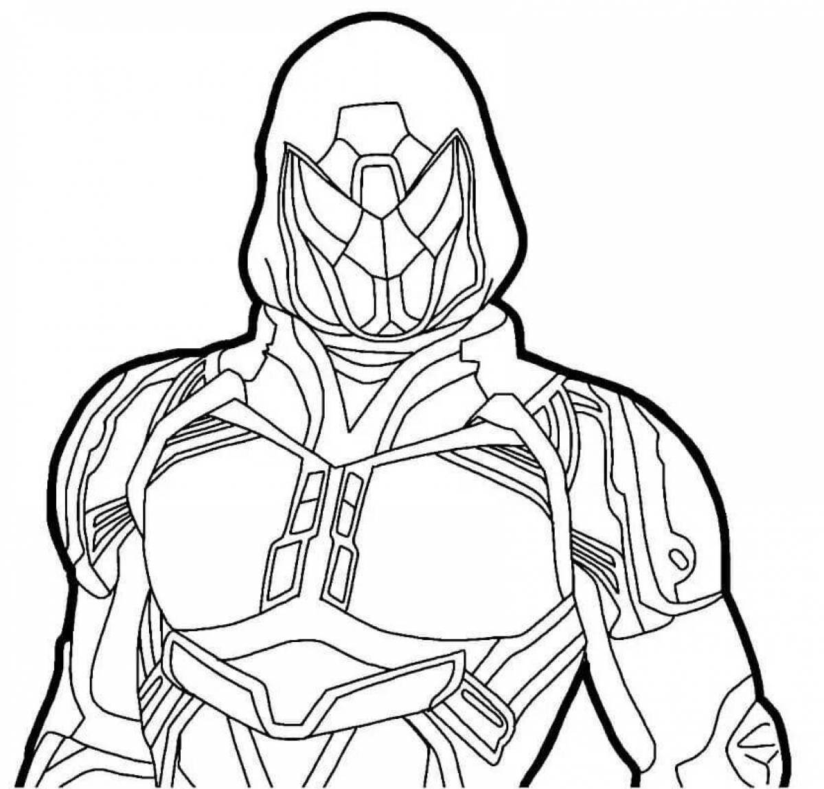 Photo Impressive free fire coloring page