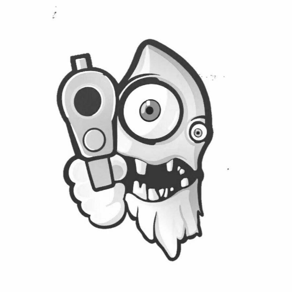 Tempting standoff 2 sticker coloring page