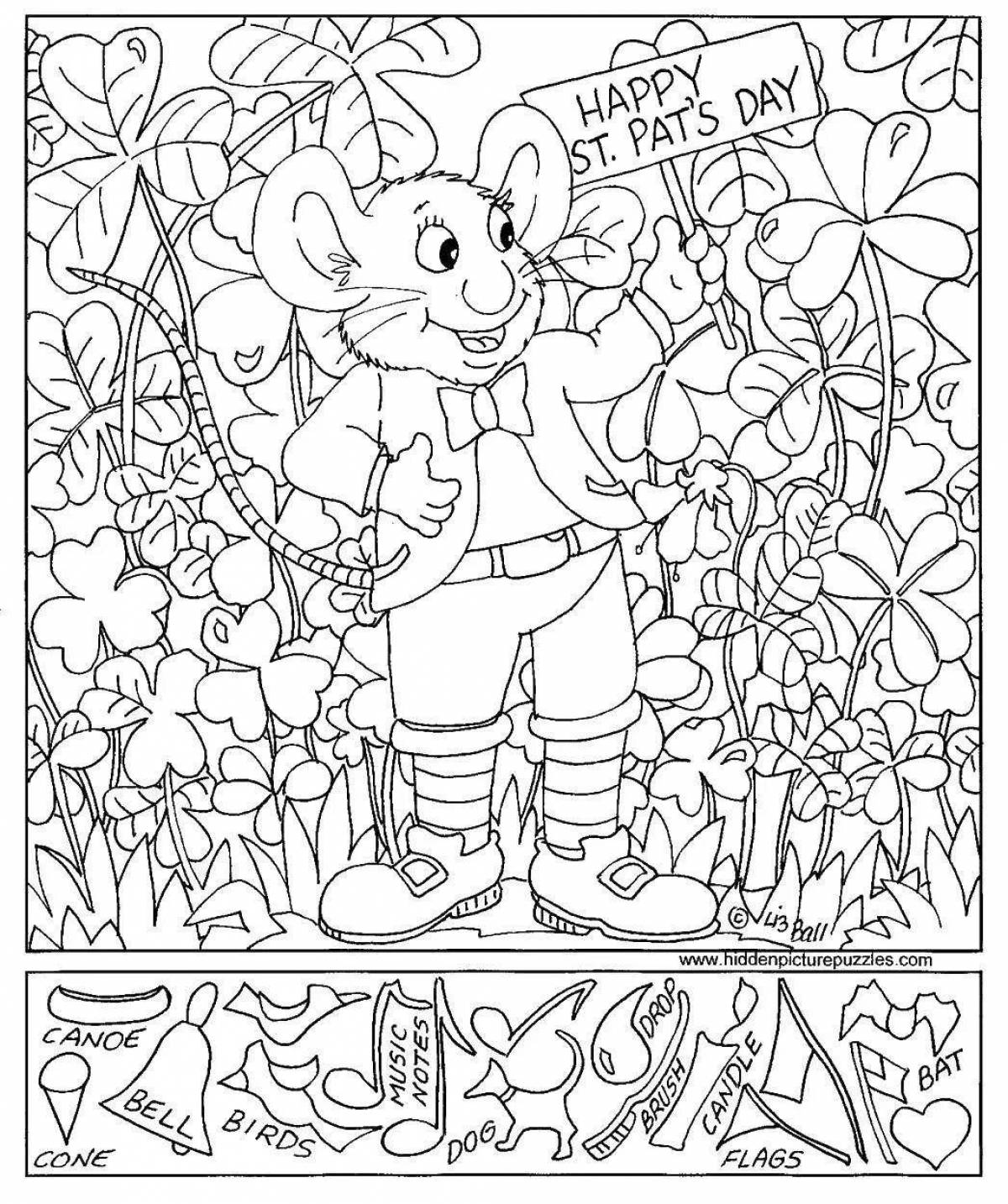 Find the object fun coloring book