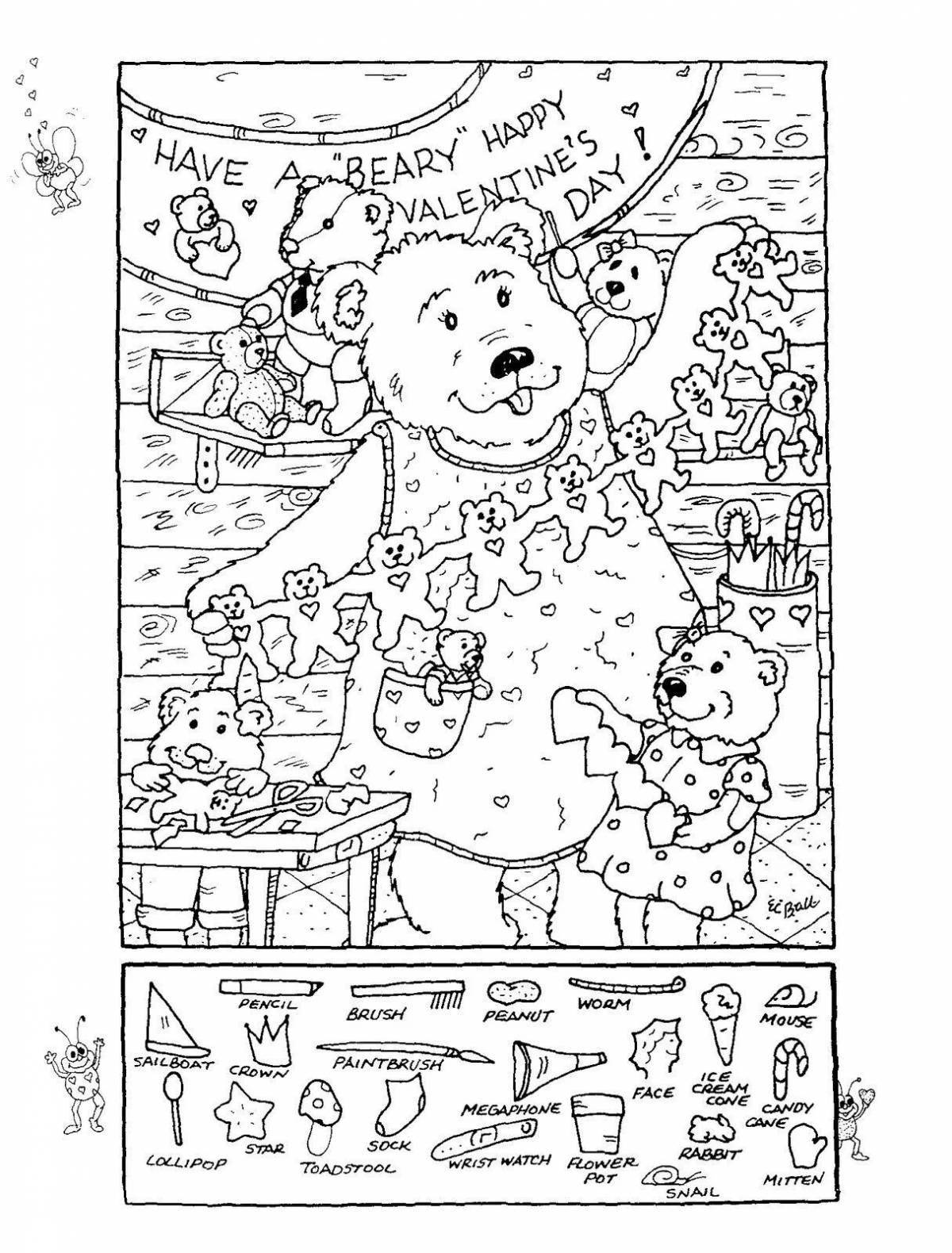 Find the object creative coloring page