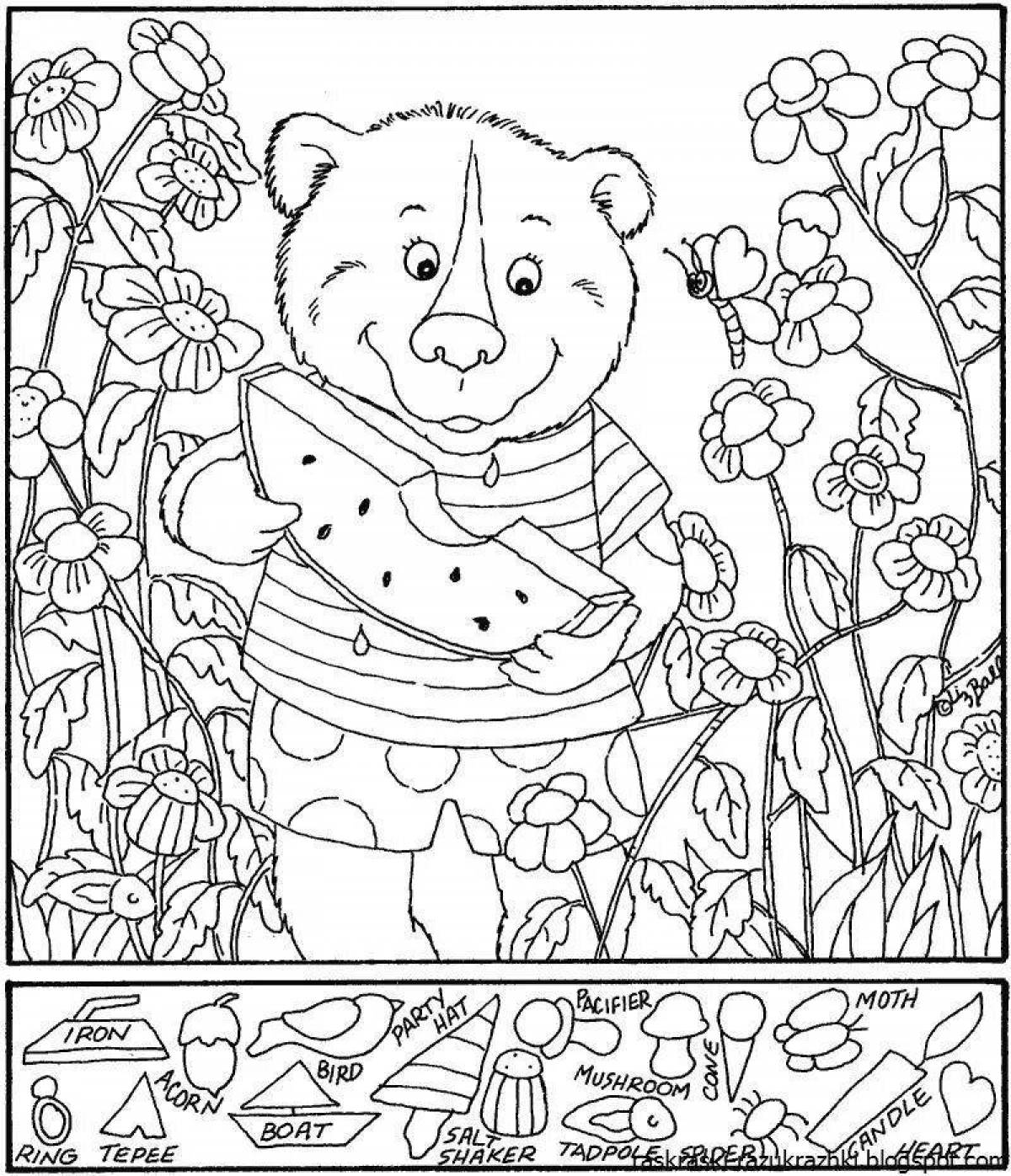 Find the object creative coloring page