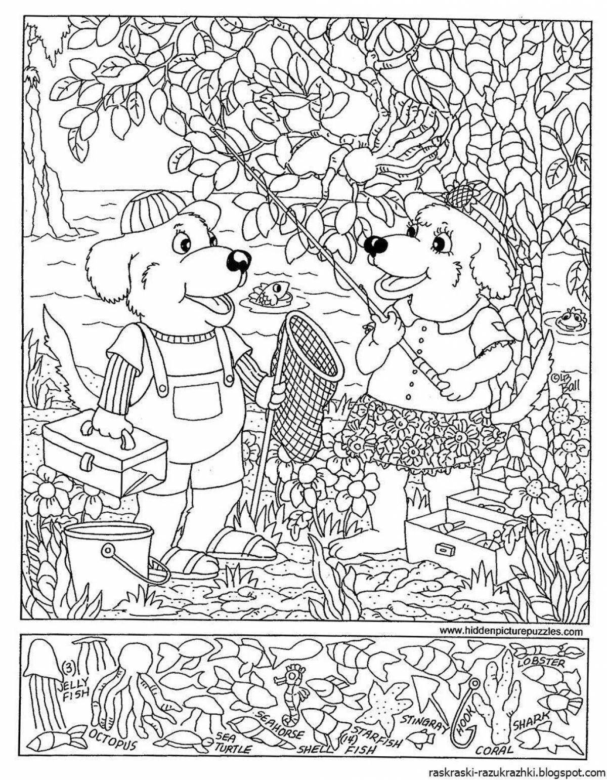 Find the object amazing coloring page