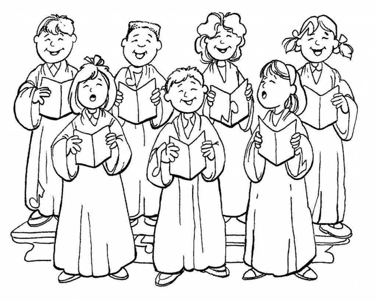 Children singing live