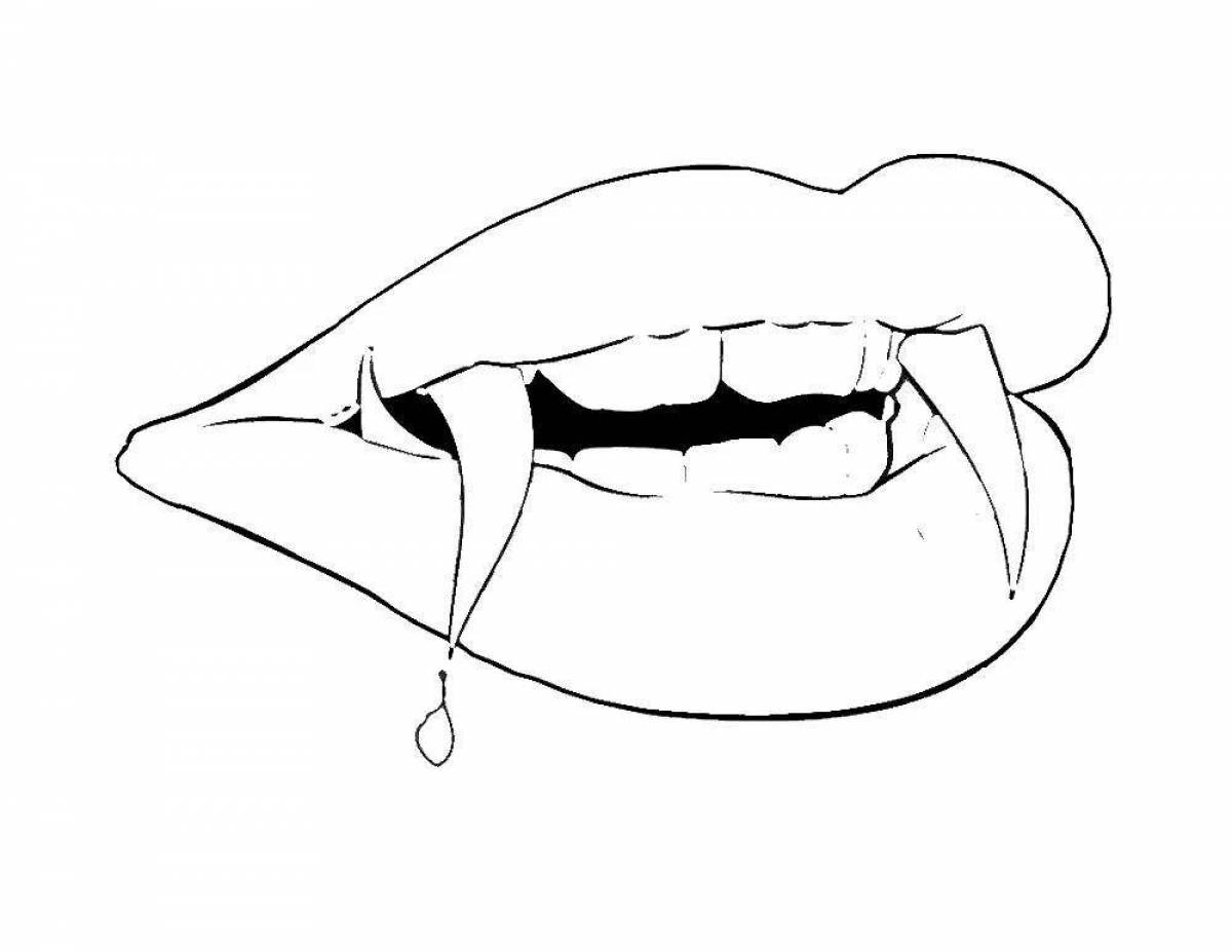 Сияющий рисунок губ