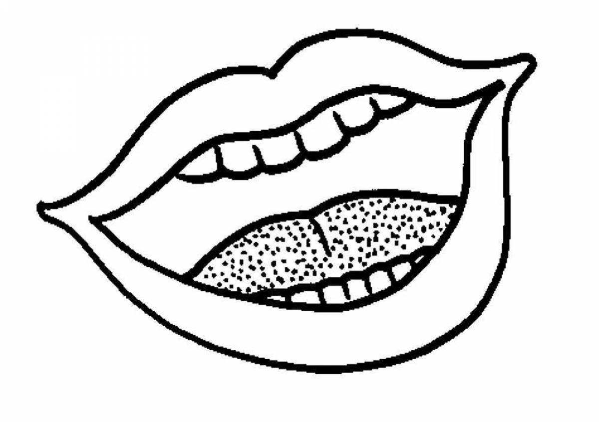Живой рисунок губ
